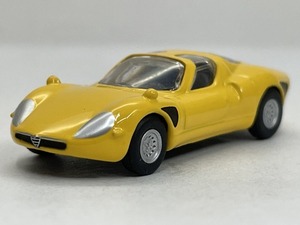 ■★サークルＫサンクス　アルファロメオ　ミニチュアカーコレクション　33 Stradale（イエロー／KYOSHO／1：100スケール）