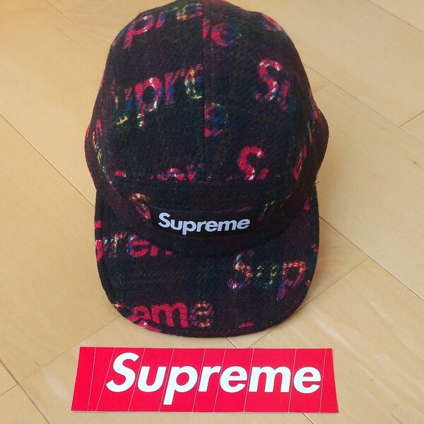 Supreme Harris Tweed キャップ plaid