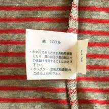 日本製 MUNSINGWEAR マンシングウェア Grand Slam ポロシャツ ボーダー 半袖 M〜Lサイズくらい 綿100% デッドストック 未使用長期保管品_画像9