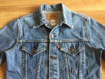 希少 70's ビンテージ Levi's リーバイス 70505-0317 Gジャン SIZE16 ボーイズ アメリカ製 オレンジタブ スモールe 100%COTTON USA 古物_画像4