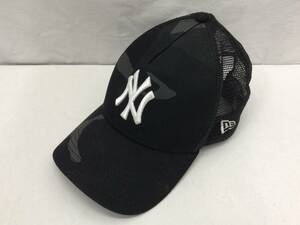 NEW ERA ニューエラ キャップ 帽子 ニューヨークヤンキース ADJUSTABLE 迷彩柄 ブラック 23103101s1