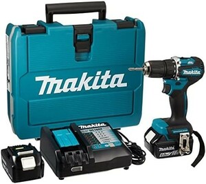 【新品送料無料】マキタ(Makita) 充電式ドライバドリル 18V6Ah バッテリ2本・充電器・ケース付 DF487DRGX 青