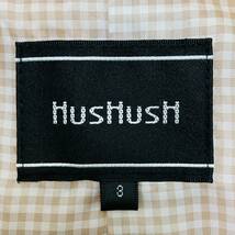 a03257 HusHush ハッシュアッシュ レディース トレンチコート ベルト 薄手 3 コットン混 上品 華やか 万能 ベーシックカジュアルスタイル_画像9