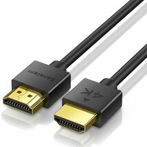 【未検品】HDMI ケーブル 1m HDMI2.0規格 スリム AA1068 薄型 ハイスピード 18Gbps 4K@60Hz/HDR/ARC/3D/イーサネット対応_画像2