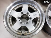 BRIDGESTONE ブリヂストン CV928 18インチ 8J +10 139.7 6H 6穴 ホイール 4本 プラド サーフ ハイエース レジアスエース パジェロ 棚33D_画像3