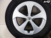 トヨタ純正 ZVW30 30系 プリウス 後期 15インチ 6.5J +45 PCD 100 5H 5穴 タイヤ付き 4本 即納 棚34D_画像4