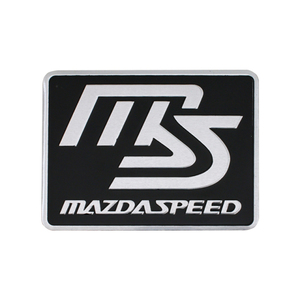 [ включая доставку ]MAZDASPEED( Mazda Speed ) 3D эмблема plate черный длина 5.5cm× ширина 8cm алюминиевый Mazda 