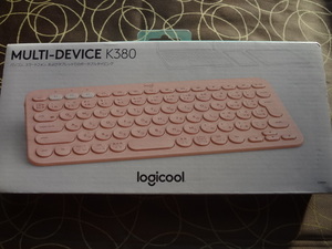 新品 Logicool ロジクール マルチデバイス 薄型 ワイヤレスキーボード K３８０RO ピンク Bluetooth　送710★週末クーポンを使って下さいね