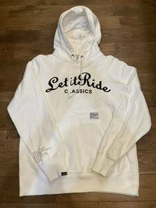 【美品】LET IT RIDE × CHAMPION スウェットパーカー　サイズM レットイットライド　チャンピオン　トレーナー メンズ ELT ナノユニバース