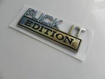 新品◆ Fuck it! ◆FUCK-IT EDITION(くそったれ！ ちくしょう！ やめろ！）/ 自動車 バイク 平面☆メタル ステッカーメッキ_画像5