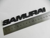 ◆高品質◆サムライ・SAMURI ◆3Dエンブレム☆ジムニ Jimnyにステッカー黒マットブラック 大1枚価格/JB64W/JB74W,SJ413,SJ30,JA71,JA11に_画像2