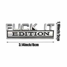 新品◆ Fuck it! ◆FUCK-IT EDITION(くそったれ！ ちくしょう！ やめろ！）/ 自動車 バイク 平面☆メタル ステッカーメッキ_画像1