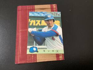 未開封開封品　美品　レアブロック　カルビー84年　モッカ（中日）No.668　プロ野球カード　限定版