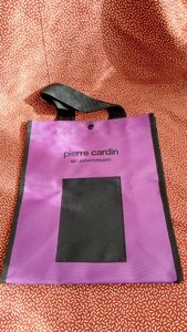  unused * Pierre Cardin pierre cardin tote bag 60 anniversary commemoration Anniversary not for sale height island shop original purple black eko-bag bag bag 