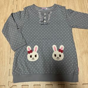 ミキハウス うさこちゃん うさこ 長袖カットソー 長袖Tシャツ