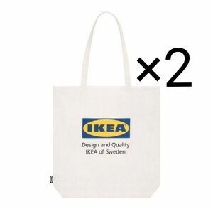IKEA トートバッグ 2つ EFTERTRADA エフテルトレーダ バッグ ホワイト イケア