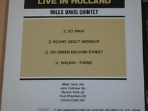 Live In Holland　/　 Miles Davis Quintet（マイルス・デイヴィス・クインテット）/　CD_画像3