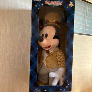 お値下げ　Disney Xmasぬいぐるみ　BIGミッキーマウス　ゴージャス　スタンディング