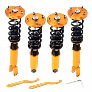 Maxpeedingrods Jaguar XJR 04-09 total length adjusting shock-absorber suspension 24 step attenuation adjustment yellow 