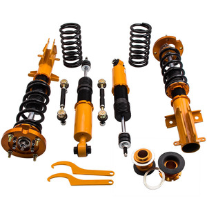  shock absorber Ford Mustang suspension 05-14 total length adjustment type 24 step attenuation adjustment yellow Maxpeedingrods