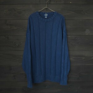 ★ 90S ★ GAP ★ GAP ★ LENEN Cotton Cotton Indigo v Neck Knit ★ ВМС ★ XL