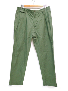 6LS PT01pi- чай Zero Uno casual брюки ARIALei настоящий размер 36 L хаки хлопок ×linen
