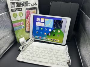 美品ios17送無★セルラーiPadキーボードケーブルスタンド型ケース保護シート