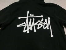 中古品 保管品 STUSSY ステューシー プルオーバーパーカー ベーシックロゴ Sサイズ ブラック /激安1円スタート_画像4