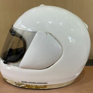 RM5743 Arai アラ フルフェイスヘルメット ホワイト サイズ 57.58 1006の画像2