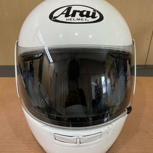 RM5743 Arai アラ フルフェイスヘルメット ホワイト サイズ 57.58 1006の画像1