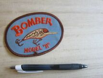 BOMBER LURES ボーマー ルアーズ MODEL A ロゴ ワッペン/釣り バス釣り 海釣り ライフジャケット キャップ バッグ カスタム 03_画像5