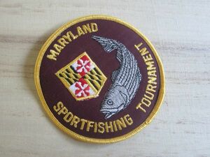 ビンテージ ジャンピングバス MARYLAND SPORTFISHING TOURNAMENT ワッペン/釣り バス釣り 海釣り ライフジャケット キャップ バッグ ① 12