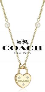 COACH ネックレス C4254 レディース ゴールド/パール コーチ