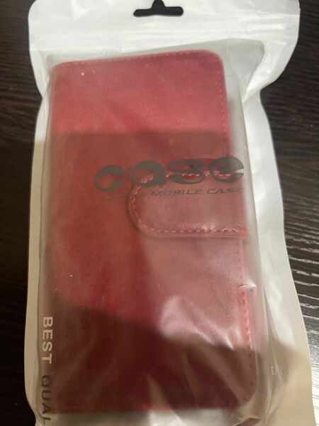 財布型iPhone１2miniスマホケース 手帳型 カバー 手帳型ケース＊新品レッド赤