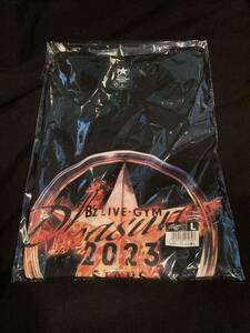 B'z LIVE-GYM Pleasure 2023 STARS ツアーTシャツ ブラック Lサイズ おまけ（花びら）付 稲葉浩志 松本孝弘 Tak Matsumotoグッズ