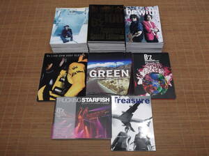 B'z FC会報誌 be with! 　Vol.40～125／64冊　ツアー写真集 Pleasure’91　　LIVE-GYM　GREEN　Treasure B'z Party 稲葉浩志 松本孝弘