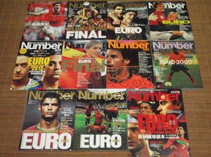 Sports Graphic Number ナンバー ナンバーPlus+ 11冊 サッカー EURO ユーロ特集号 EURO.1999 2000 2004 2008 2012 欧州蹴球読本 選手名鑑