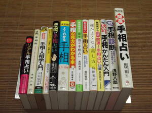 手相占いの本 14冊セット 島田秀平/仙乙恵美花/浅野八郎/秋山勉唯絵/小林八重子/田口二州/平木場泰義 手相入門 手相術 手相診断 人相学