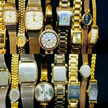ゴールドカラーのみ 腕時計 200本 大量 GIVENCHY SEIKO CITIZEN AUREOLE ELGIN BULOVA BUREN ダイアモンドクォーツ 等 まとめてセットF71_画像4