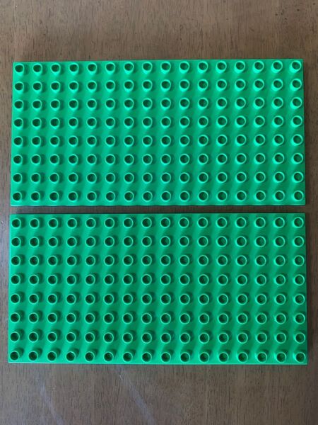 LEGO ⑥ duplo デュプロ 薄型 特大 基礎 基本 特殊 プレート 緑 ブロック 知育
