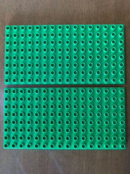 LEGO ⑥ duplo デュプロ 薄型 特大 基礎 基本 特殊 プレート 緑 ブロック 知育 