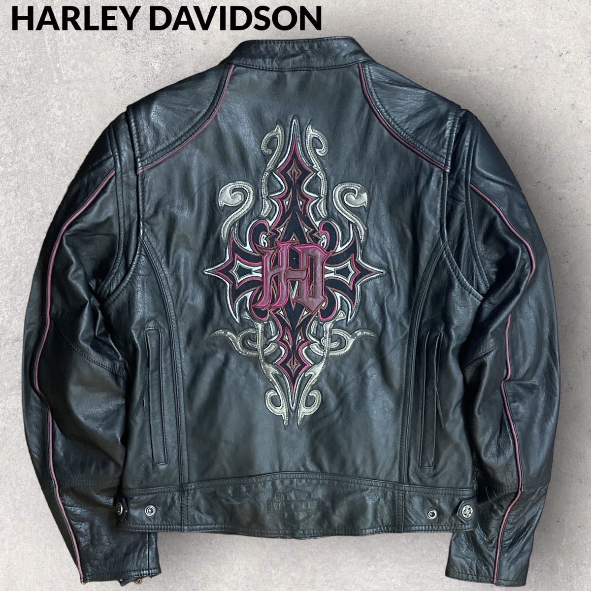 オフ会の必需品 ハーレーダビッドソン Harley Davidsonロゴ ネック