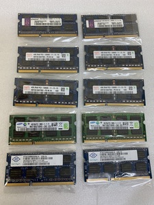 PC3-12800S 4GB 10枚 セット 40GB DDR3 ノートパソコン用メモリ 204ピン ECC無し DDR3-1600 4GB 10枚 DDR3 LAPTOP RAM メーカー指定不可
