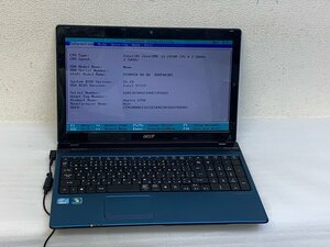 ACER ASPIRE 5750 INTEL CORE i5-2450M メモリ4GB BIOS 確認ジャンク品