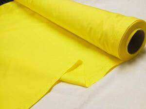 1m単位販売(N-36) カラー ブロード 黄色 イエロー 黄 無地 薄手 布 生地 スタイ マスク 衣装 教材 内布♪ 日本製 綿 手芸用 おしゃれ 安い