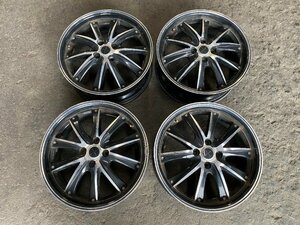 中古 アルミホイール SALITA 17X6.5J オフセット53 4穴 PCD100 4本セット キャップ付