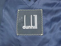 ダンヒルdunhill■イタリア製 モヘア混 ウール テーラードジャケット ダブル■50■ネイビー ※NK3o16073_画像5