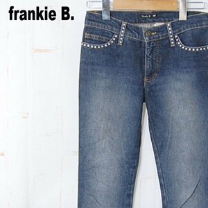 フランキービー Frankie B■ラインストーン付きブーツカットデニムパンツ　ジーンズ /アメリカ製■XS■ブルー系 ※KH3927001