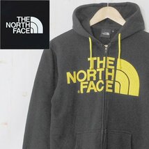 ノースフェイスTHE NORTH FACE■コットン パーカー ジップジャケット 裏起毛 デカロゴ NT61345X/ゴールドウィン■M■ブラック ※NK3908265_画像1