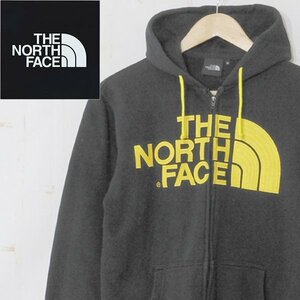 ノースフェイスTHE NORTH FACE■コットン パーカー ジップジャケット 裏起毛 デカロゴ NT61345X/ゴールドウィン■M■ブラック ※NK3908265